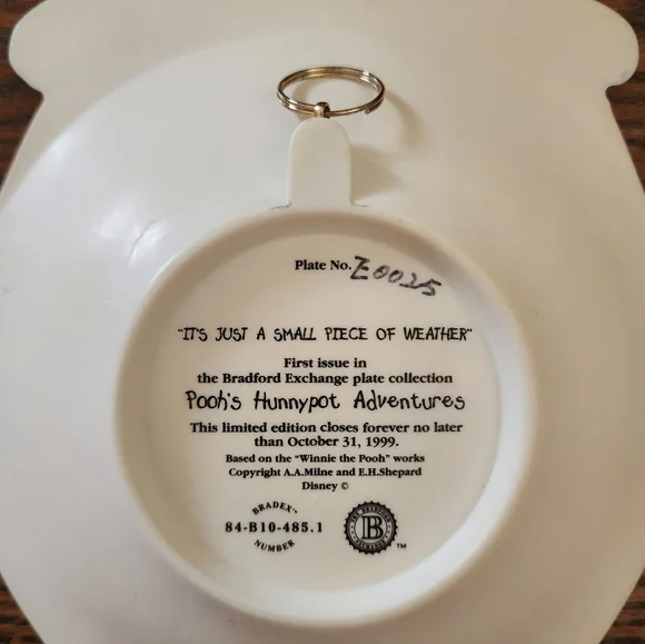 DISNEY Pooh's Hunnypot Adventures 3D Bradford Exchange Plates Vintage - Picture 3 of 7